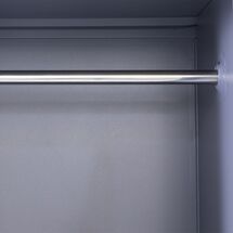 STEELEN Μεταλλική Ντουλάπα - Φοριαμός (Locker) 90x45x185cm 3φυλλη 51kg ΧΩΡΙΣ ΠΟΔΙΑ Πάχος 0.4mm Ανθρακί Ματ