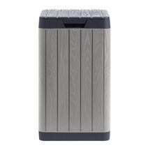 Κάδος Απορριμμάτων 80lt 38x38x65cm Πλαστικός με Καπάκι Ασφαλείας Συναρμολογούμενος RIO GARDEN BIN Γκρι/Ανθρακί