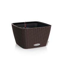 LECHUZA Bacino Cottage 30 Επιδαπέδια Γλάστρα 30x30x18cm Αυτοποτιζόμενη με Δοχείο Φύτευσης Καφέ-Μόκα Γερμανίας