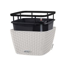 LECHUZA Bacino Cottage 30 Επιδαπέδια Γλάστρα 30x30x18cm Αυτοποτιζόμενη με Δοχείο Φύτευσης Light Grey Γερμανίας