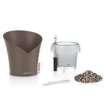 LECHUZA ORCHIDEA Επιτραπέζια Γλάστρα Ø18x20cm Αυτοποτιζόμενη Taupe Matt Γερμανίας