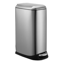 VESTA Κάδος Απορριμμάτων 20lt SOFT CLOSE 23.5x40x56cm με Πεντάλ και Εσωτερικό Κάδο 3.55kg INOX Μatte