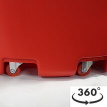 Καρότσι Κήπου Μεταφοράς Πλαστικό 48.5x57.5x88.5cm 2.64kg 43lt Αντοχή 50kg Κόκκινο SHOPRO ARTPLAST Ιταλίας