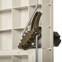 TOOMAX Ιταλίας Αποθήκη Κήπου Βαρέως Τύπου Πλαστική 130x75.6x218.4cm 49kg MASSIF HIGH STORER PLUS TAUPE GREY/BROWN