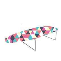 Σιδερώστρα Ατμού ΜΙΝΙ Μεταλλική 75x34x15cm Διάμετρος Σκελετού Ø6mm 1.6kg Επιτραπέζια Triangles