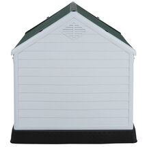 Σπίτι Σκύλου MEDIUM 66.5x73.6x69.5cm 8kg Λευκό Πάγου-Πράσινο VESTA