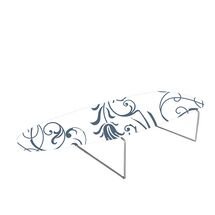 Σιδερώστρα Ατμού MINI Μεταλλική 75x34x15cm Διάμετρος Σκελετού Ø6mm 1.6kg Επιτραπέζια Floral Swirls