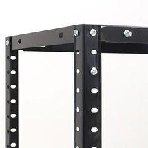 VESTA Μεταλλική Γαλβανιζέ Ραφιέρα Dexion 5όροφη 75x30x168cm 7.8kg MAX Αντοχή 150kg (30kg / Ράφι) Μαύρη