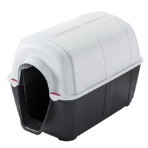 VESTA Σπίτι Σκύλου Small 40x69.5x44cm PETPAD 1 Πλαστικό 3Kg Μαύρο-Λευκό Πάγου