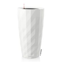 LECHUZA DIAMANTE 40 PREMIUM Ø40x75cm Αυτοποτιζόμενη με Δοχείο Φύτευσης Λευκή Matte Γερμανίας