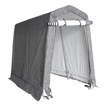 STEELEN Αδιάβροχη Υφασμάτινη Αποθήκη Κήπου - Γκαράζ Κήπου 183x305x240 (6'x10'x7.87') 5.6m² Πολυαιθυλένιο Tod M-B Γκρι