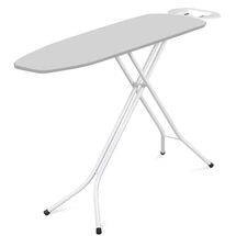 Σιδερώστρα Ατμού ANGELO 140x38x94cm Μεταλλική με Επιφάνεια Σιδερώματος 120x38cm Φαρδειά 4.3Kg Σχάρα 31x20cm με Πόδια Ø21mm SILVER