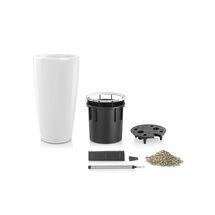 LECHUZA RONDO 40 Premium Επιδαπέδια Γλάστρα Ø40x75cm ΑΥΤΟΠΟΤΙΖΟΜΕΝΗ με Δοχείο Φύτευσης Λευκή Ματ Γερμανίας