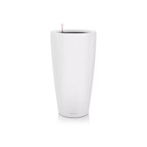 LECHUZA RONDO 40 Premium Επιδαπέδια Γλάστρα Ø40x75cm ΑΥΤΟΠΟΤΙΖΟΜΕΝΗ με Δοχείο Φύτευσης Λευκή Ματ Γερμανίας