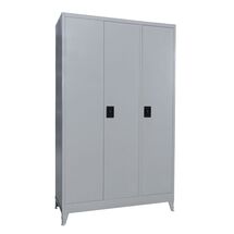 STEELEN Μεταλλική Ντουλάπα 105x40x191cm Γαλβανιζέ 3φυλλη με 5 Ράφια και Ρυθμιζόμενα Πόδια -7 Αποθηκευτικοί Χώροι 50.5kg