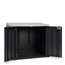 TOOMAX Ιταλίας Αποθήκη Κήπου Βαρέως Τύπου Πλαστική 842lt 129.5x74.5x111cm 20.5kg MASSIF STORER PLUS ANTHRACITE / TAUPE GREY