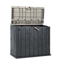 TOOMAX Ιταλίας Αποθήκη Κήπου Βαρέως Τύπου Πλαστική 842lt 129.5x74.5x111cm 20.5kg MASSIF STORER PLUS ANTHRACITE / TAUPE GREY