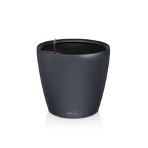 LECHUZA Classico Color LS 35 Επιτραπέζια Γλάστρα Ø34.5x32.5cm Αυτοποτιζόμενη με Δοχείο Φύτευσης Ανθρακί Ματ Γερμανίας