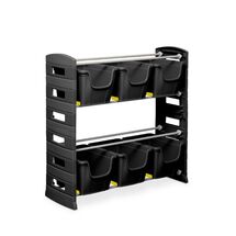 Σύστημα Αποθήκευσης Πολλαπλών Χρήσεων/Εργαλειοθήκη UTILITY WOW DIY 80x32x79cm με 6 Συρτάρια και 2 Ράφια Μαύρο Toomax Italy