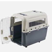 VESTA Κλουβί Μεταφοράς Κατοικιδίου Με Ροδάκια 57x80x60cm IATA PetCarrier 4 Medium Πλαστικό 7.8kg Λευκό Πάγου-Ραφ