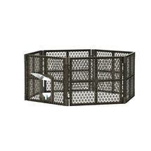 VESTA Κλουβί Περιορισμού και Περίφραξης Κατοικιδίου  151x171x66.7cm Πλαστικό 8.26kg Hexahedral Καφέ