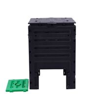 VESTA Κομποστοποιητής-Κάδος Κομποστοποίησης Κλειστού Τύπου 450lt Πλαστικός Κήπου 71.2x71x10.31cm Μαύρος BIO COMPOSTER
