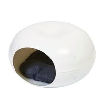 VESTA Σπίτι Γάτας με Στρωματάκι 51x22x28cm Πλαστικό ELLIPSE 1.77kg Λευκό