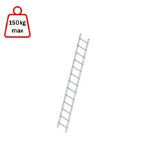 Σκάλα Αλουμινίου 1x13 Σκαλιά Επαγγελματική 366cm Μονή 5.4kg Αντοχή 150kg