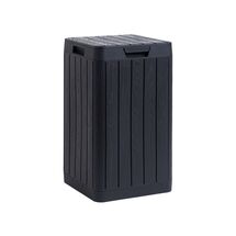 Κάδος Απορριμμάτων 80lt 38x38x65cm Πλαστικός με Καπάκι Ασφαλείας Συναρμολογούμενος RIO GARDEN BIN Ανθρακί