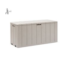 TOOMAX Ιταλίας Πλαστικό Μπαούλο Αποθήκευσης 270lt 6.6kg 117.5x45x56cm MASSIF Καπάκι-Κάθισμα 2 Ατόμων BRAVO 270L Warm Grey