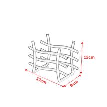 TEKNO-TEL Θήκη για Χαρτοπετσέτες Επιτραπέζια 17x9x12cm Επιχρωμιωμένο Ατσάλι Μαύρη Matte