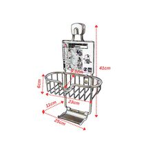Ραφιέρα Μπάνιου 25x11x41cm 0.38kg Αλουμίνιο