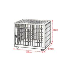 VESTA Κλουβί Περιορισμού και Περίφραξης Κατοικιδίου 65x50x56cm Πλαστικό ABS με Ρόδες 7.5kg PetCage 1 Small/Medium Μπεζ