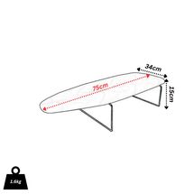 Σιδερώστρα Ατμού ΜΙΝΙ Μεταλλική 75x34x15cm Διάμετρος Σκελετού Ø6mm 1.6kg Επιτραπέζια Silver
