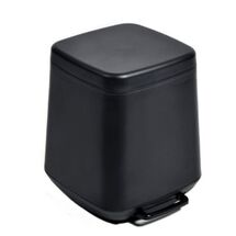 Σετ Κάδος Μπάνιου με Πεντάλ 7lt και Πιγκάλ Πλαστικό SOFT CLOSE Μαύρο Ελλάδας