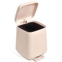 Κάδος Μπάνιου με Πεντάλ 7lt 24x26x31.2cm με Εσωτερικό Κάδο 1.01kg Πλαστικό SOFT CLOSE Πούδρα Ελλάδας