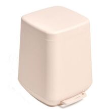 Κάδος Μπάνιου με Πεντάλ 7lt 24x26x31.2cm με Εσωτερικό Κάδο 1.01kg Πλαστικό SOFT CLOSE Πούδρα Ελλάδας