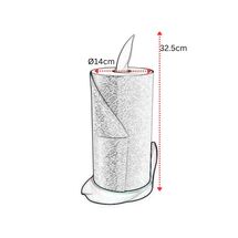 BAMA Ιταλίας Βάση Χαρτιού ΚουζίναςØ14x18x32.5cm Πλαστική Γκρι-Καφέ