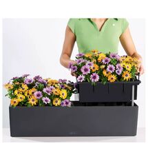 LECHUZA Balconera Color 80 Ζαρντινιέρα 79x19x19cm Αυτοποτιζόμενη με 2 Δοχεία Φύτευσης Linde Γερμανίας