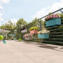 LECHUZA Balconera Color 80 Ζαρντινιέρα 79x19x19cm Αυτοποτιζόμενη με 2 Δοχεία Φύτευσης Linde Γερμανίας