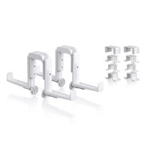 LECHUZA DUO Βάση Μπαλκονιού Σετ 2 Τεμαχίων με 4 Αντάπτορες για Ζαρντινιέρες BALCONERA ΛΕΥΚΟ MAX Αντοχή 35kg