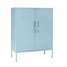 STEELEN COLOR Μεταλλική Ντουλάπα 80x40x90cm Πάχους 0.7mm Εσωτερικού Χώρου με Πόδια Baby Blue