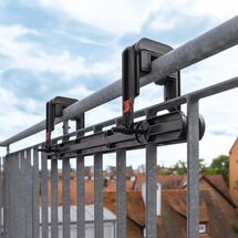 LECHUZA DUO Βάση Μπαλκονιού Σετ 2 Τεμαχίων με 4 Αντάπτορες για Ζαρντινιέρες BALCONERA ΜΑΥΡΟ MAX Αντοχή 35kg