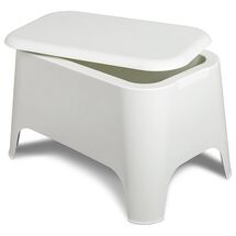 SUPER ΠΡΟΣΦΟΡΑ TOOMAX Σετ 2 Πολυθρόνες + ΔΩΡΟ Τραπέζι με Αποθηκευτικό Χώρο PETRA Matte White Ιταλίας