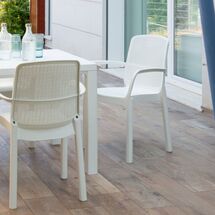 TOOMAX Καρέκλα Κήπου 56.5x58x84cm Βάρος 3.49kg SIROLO Λευκή Grey Ιταλίας