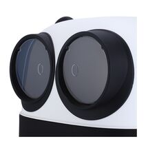 VESTA Τουαλέτα Γάτας Κλειστή 54x43.7x39cm Λευκό Πάγου - Μαύρο