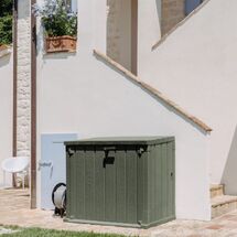 TOOMAX Ιταλίας Αποθήκη Κήπου Βαρέως Τύπου Πλαστική 842lt 129.5x74.5x111cm 20.5kg MASSIF STORER PLUS Forest Green