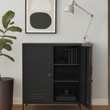 STEELEN COLOR Μεταλλική Ντουλάπα 80x40x90cm Πάχους 0.7mm Εσωτερικού Χώρου με Πόδια Slate Grey