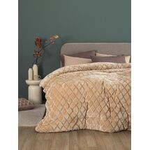Palamaiki Κουβερτοπάπλωμα King size 240x260 NADINE/5 SAND Εκρού