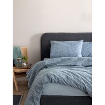 Palamaiki Σετ Υπέρδιπλα Σεντόνια Fashion Life 240x260 FL6290 Με Λάστιχο Μπλε